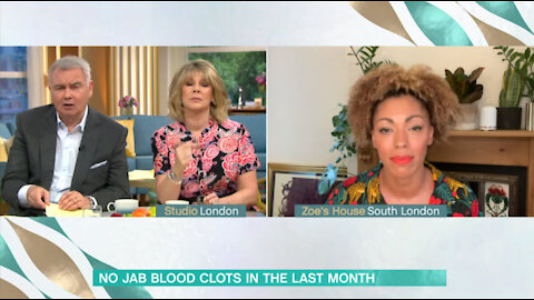 ITV This Morning: "Sorry Dr.Zoe, enough of "vaccine" blood clots...moving to a weather"