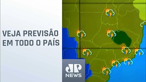 Chuva e temperaturas altas em todo o Brasil nesta segunda (14)