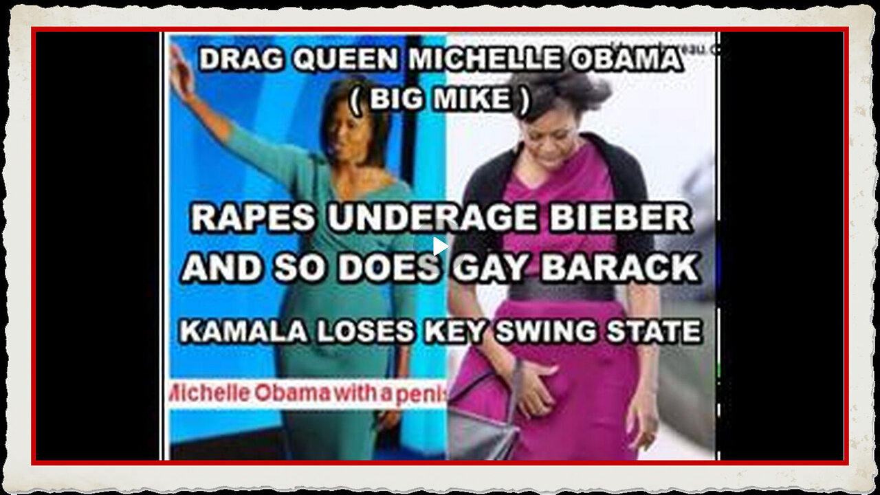 Michelle (Drag Queen) Obama Rapes Justin Bieber At Diddy'S Party - Kamala Loses Key State