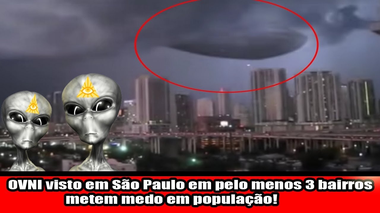 OVNI visto em São Paulo em pelo menos 3 bairros metem medo em população!