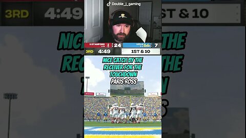 Paris Ross started off well but this happened in NCAA Football 23