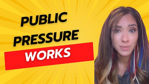 Public Pressure Works