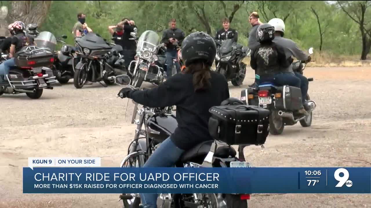 More than $15K raised for UAPD motor officer battling cancer