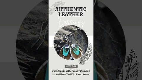 COOP COUTURE, 1 inch, leather feather earrings