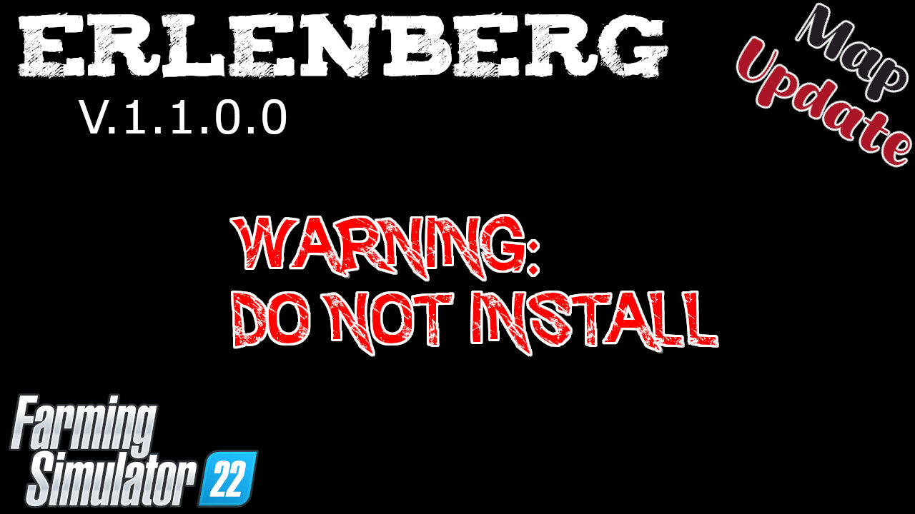 Map Update | Erlenberg | V.1.1.0.0 | Farming Simulator 22