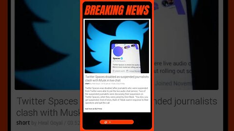 Breaking News: Elon Musk's Twitter Spaces Showdown! | #shorts #news