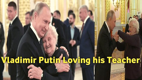 Vladimir Putin Kissing His Teacher #rasputin #russia #moskau #moscow