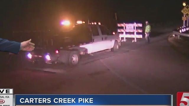 Carters Creek Pike Closed After Cement Truck Crash