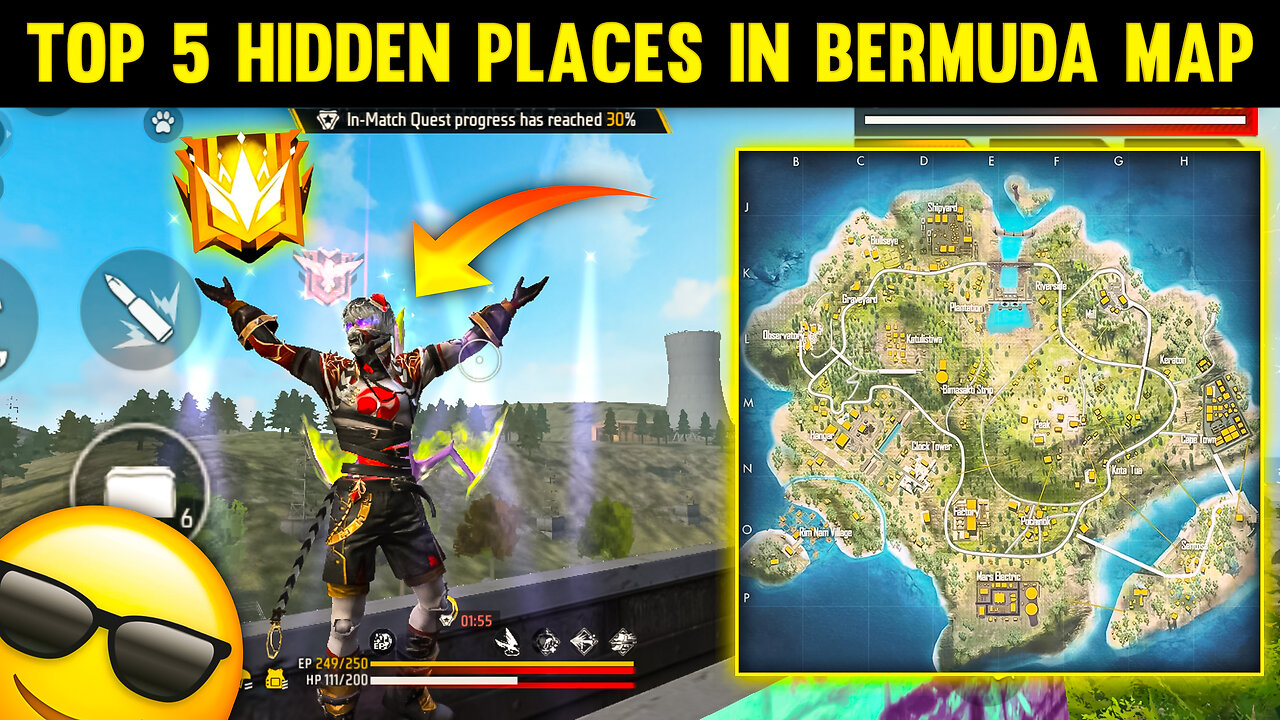 Top 5 Hidden Places In Bermuda Map🕵|Bermuda Map Hidden Places|Bot Sanju