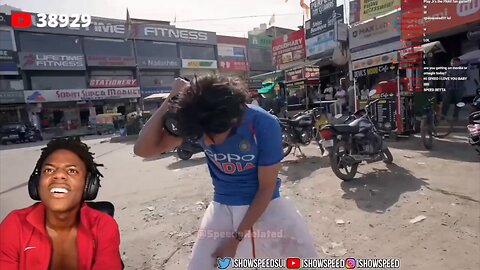 speed reacts to purav jha (indian) content creator