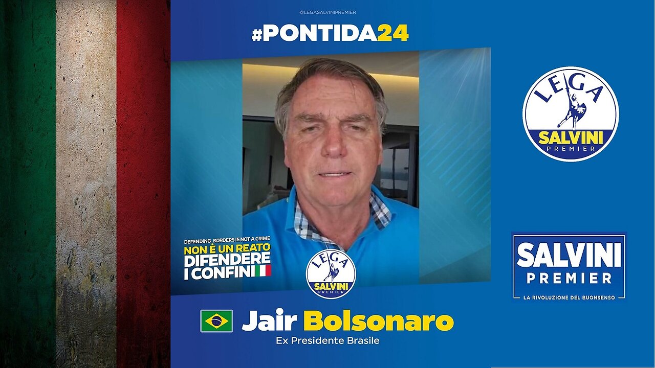 🔴 Jair Bolsonaro - #Pontida #Pontida2024
