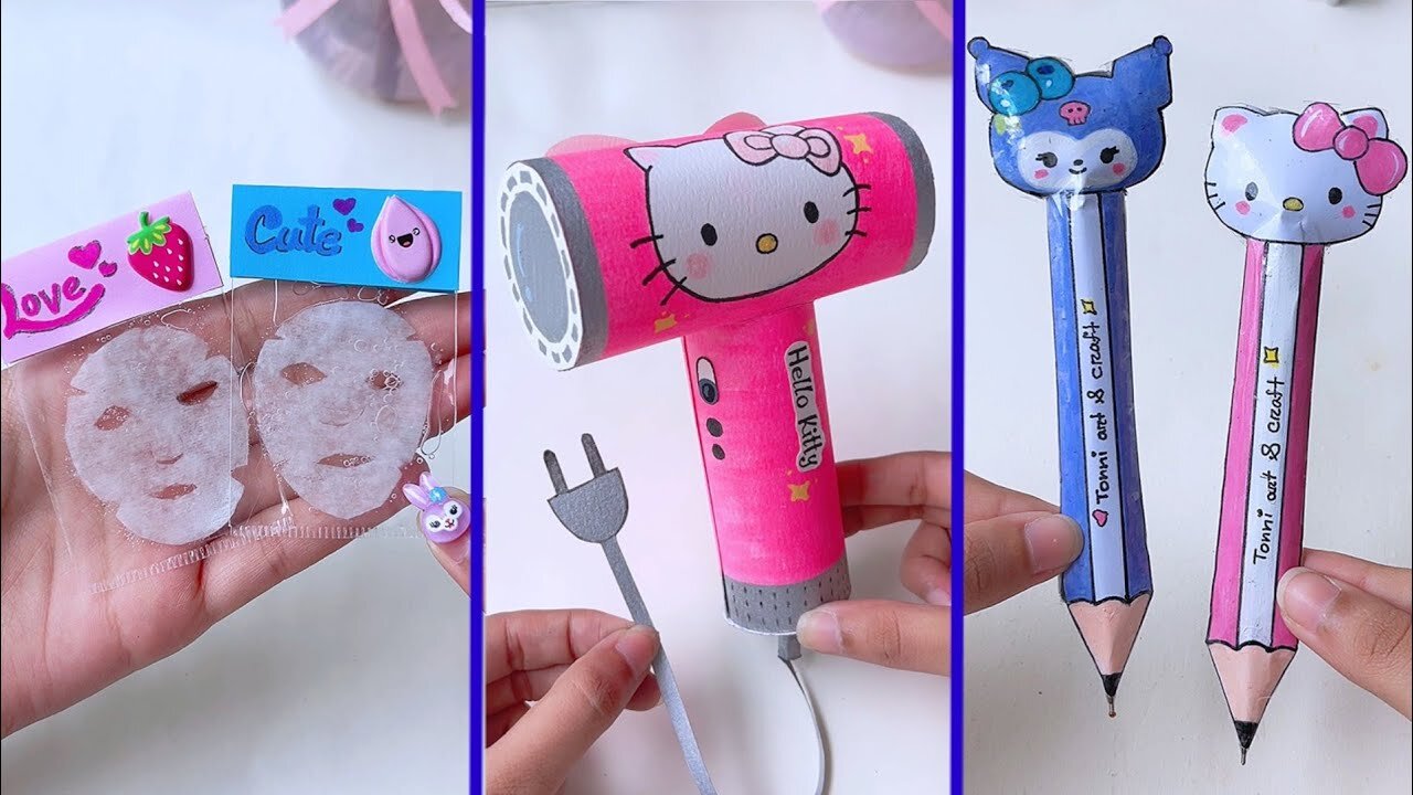 Creative DIY Paper Crafts | Easy Miniature Projects for School | Home by Tonni Art and Craft