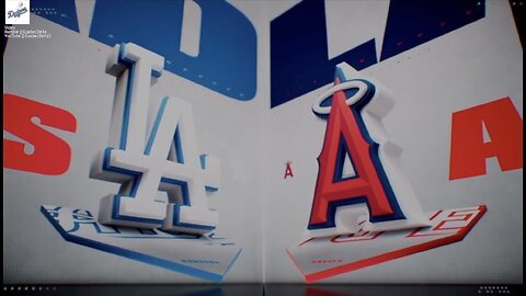 Dodgers @ Angels. Game 1 of 2 Game Series. MLB the Show 24.