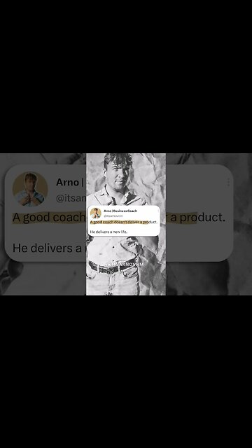 Coaching for Life Improvement | @ItsArnoVnm