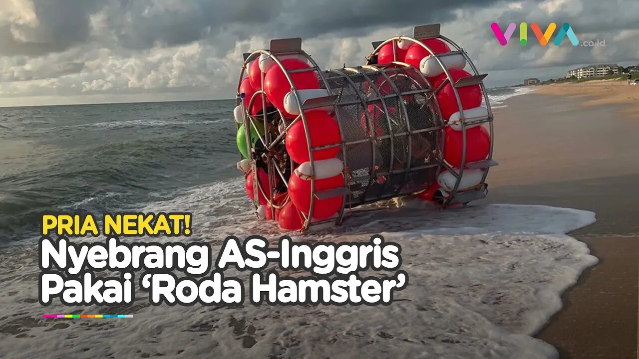 Pria Florida Nekat Lari di Dalam 'Roda Hamster' Menuju Inggris, Berujung Intervensi