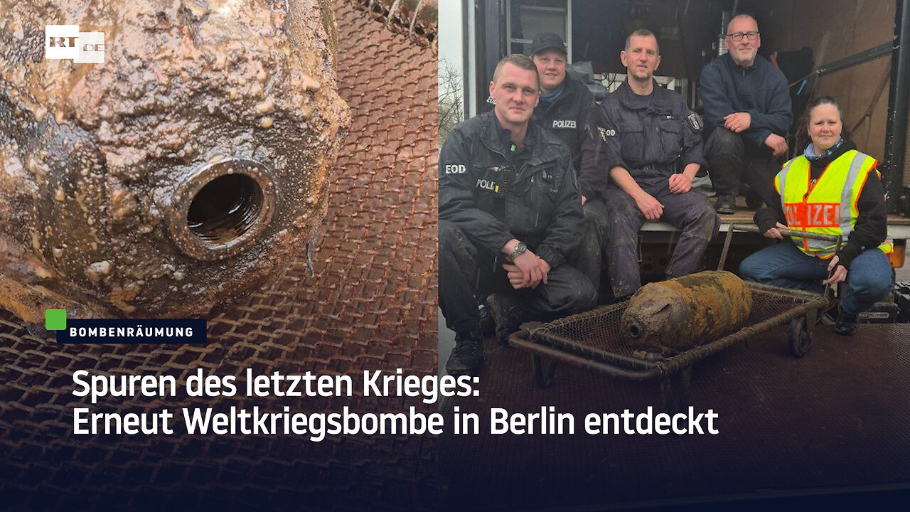 Spuren des letzten Krieges: Erneut Weltkriegsbombe in Berlin entdeckt