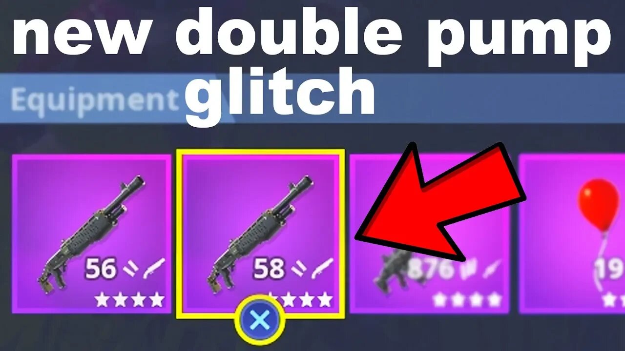 I tried using the new LEGENDARY DOUBLE PUMP glitch in Fortnite Season 6 and this happened..