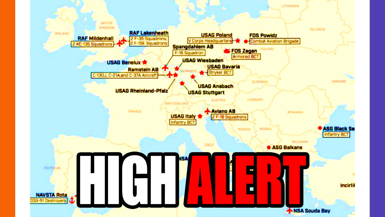 US Bases In Europe On HIGH ALERT