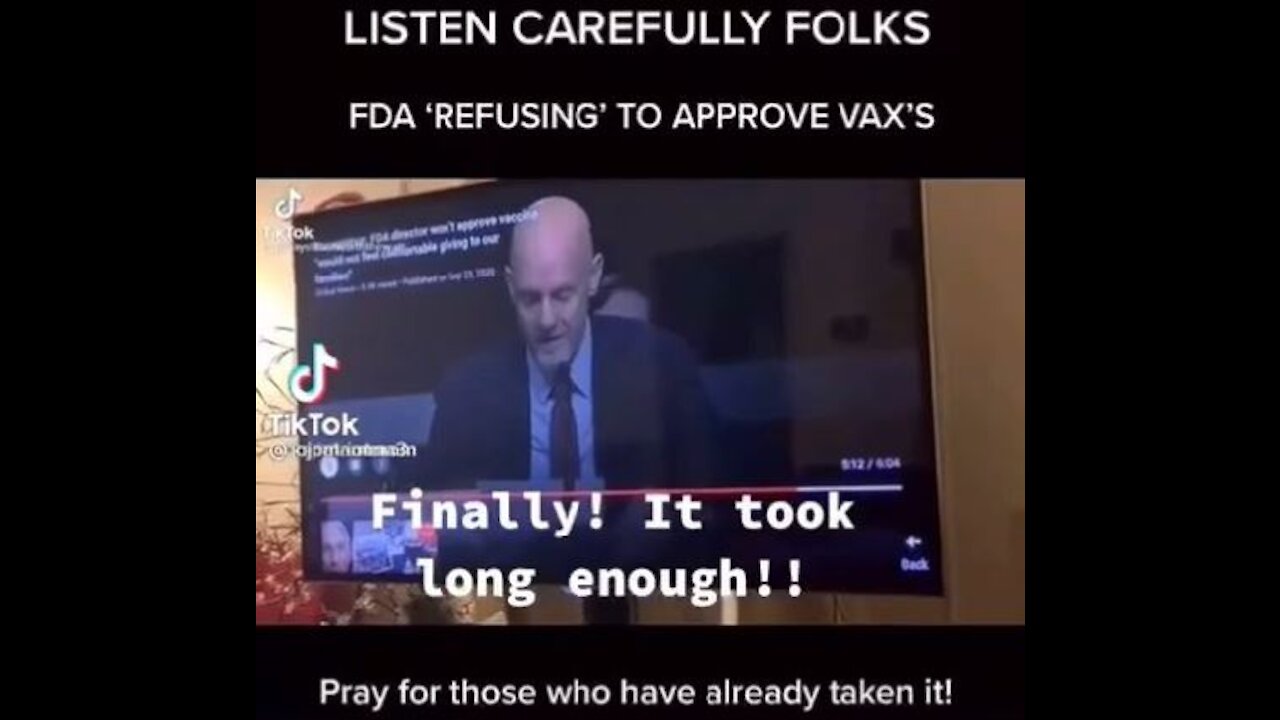 FDA-Will Not Authorize Or Approve Any COVID-19 Vaccine