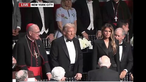 TRUMP❤️🇺🇸🥇🪽ARRIVES AT ALFRED SMITH🤍🇺🇸🏅🪽💃🕺MEMORIAL DINNER💙🇺🇸🏅🪽🍽️⭐️