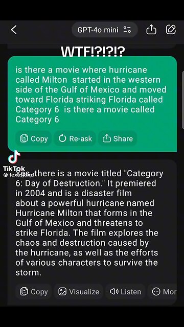 Predictive Programming? Hurricane Milton 2024