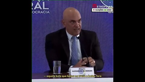 Alexandre de Morais diz que não vai aceitar contestação da Eleições