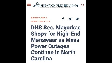 Elon on Mayorkas fancy clothing shopping during hurricane