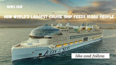 How The World's Largest Cruise Ship Feeds 10,000 People || News Hub