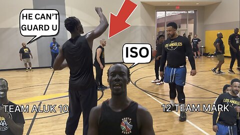 HE CAME TO PLAY BULLY BALL, LEBRON JAMES LOOK ALIKE WAS READY. 5V5 BASKETBALL, ME N MARTHREENEZ.