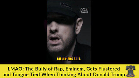LMAO: The Bully of Rap, Eminem, Gets Flustered and Tongue Tied When Thinking About Donald Trump