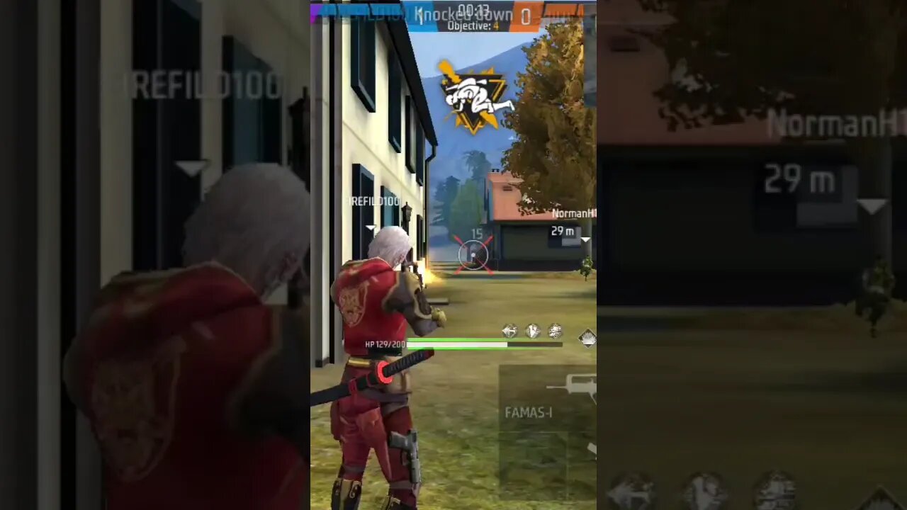 দাঁড়িয়ে দাঁড়িয়ে দূর থেকে দুটো নক করলাম।#shorts #firefild100