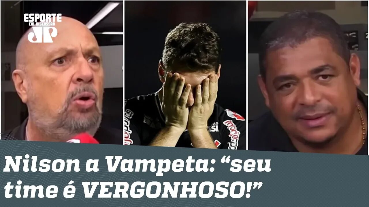"O seu time é VERGONHOSO, hein?" Vampeta ouve VERDADES após São Paulo 1 x 0 Corinthians!