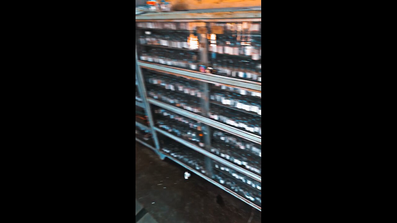 Collection of rare stones in bottle