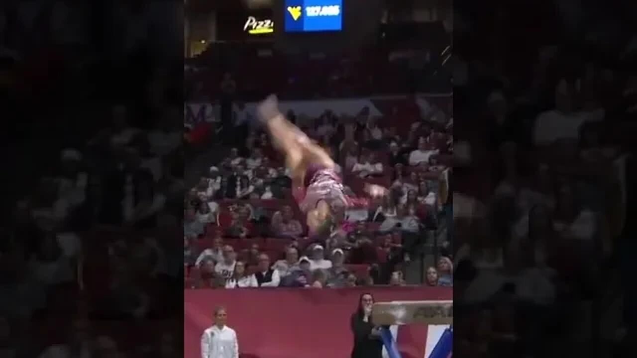 Audrey Davis (OU) 9.950 on Beam - West Virginia at Oklahoma 2/24/23 #shorts