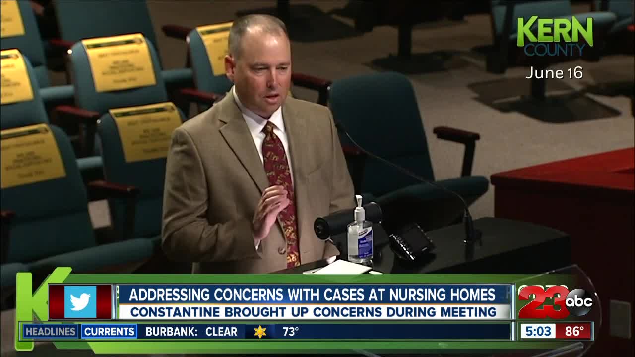 Addressing concerns with COVID-19 cases at nursing homes