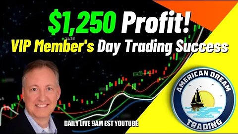 VIP Member's Remarkable Day Trading Success - Generating $1,250 Profit In The Stock Market