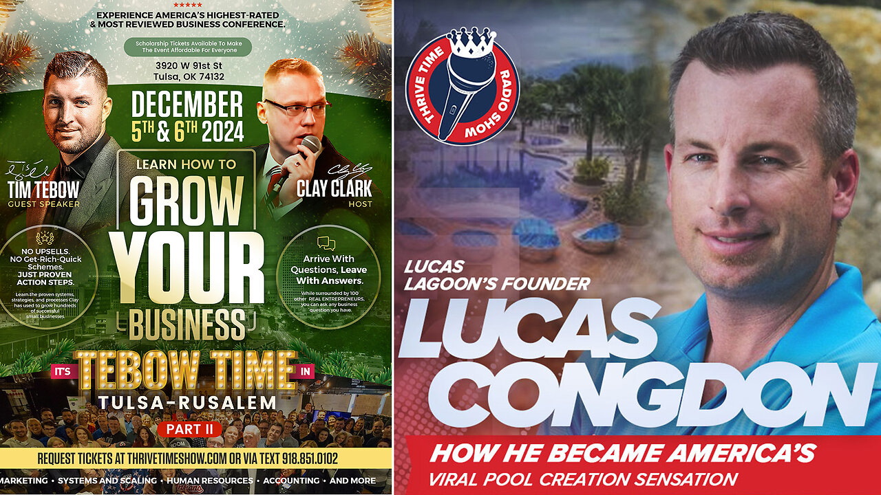 Lucas Lagoons | Meet the Founder of Lucas Lagoons, Lucas Congdon | Learn How Lucas Congdon Became America's Internet Pool Creation Sensation + Tim Tebow Joins Clay Clark's December 5-6 Business Workshop!!!