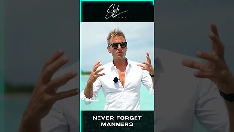 Never forget MANNERS! | Syslo Ventures #shorts #mannersmatter #advice