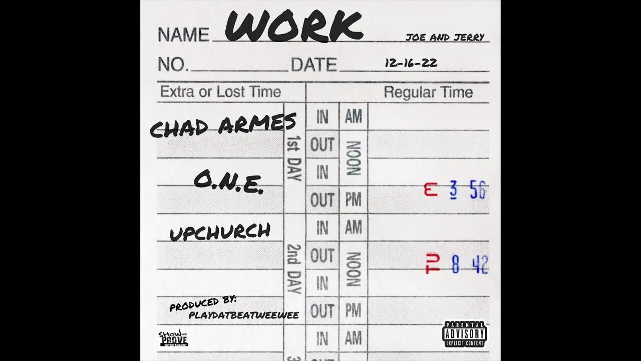 “Work” featuring Upchurch Lyric Video Countdown!