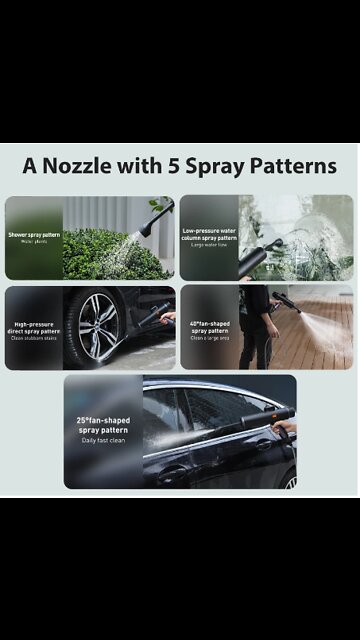 Electric car washer gun high pressure