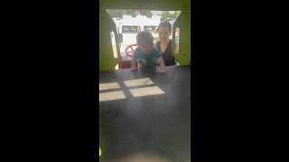 Maverick playing at the park