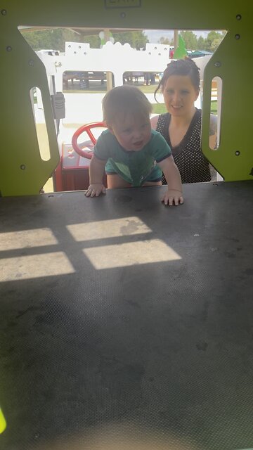 Maverick playing at the park