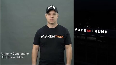 NEW YORK COMPANY🏣👨‍🎨BUILDS GIANT SIGN *VOTE* FOR TRUMP*🕺🏢💫