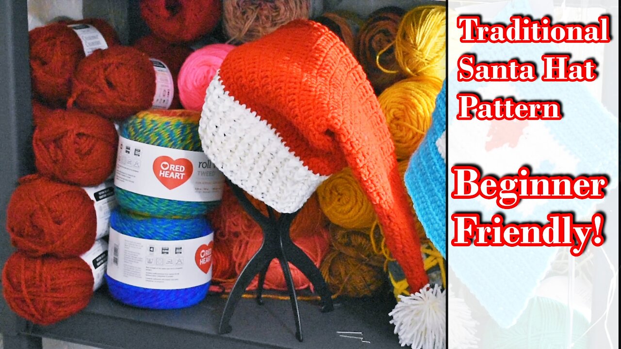 Traditional Crochet Santa Hat by Infiniti Crafting Co