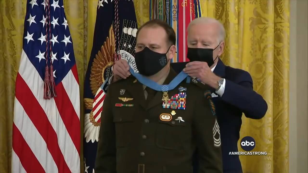 Emotional Medal of Honor ceremony takes place at White House.