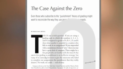 Author of "The Case Against the Zero" talks about national attention to grading scale