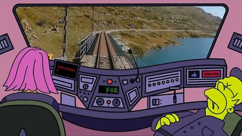 Chill Drive on Cab Train - Lofi hip hop mix ~ Aesthetic Music, Stress Relief - Simpson