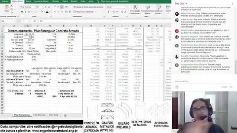 Coef segurança extra em pilares com menos de 19 Curtas EngEst