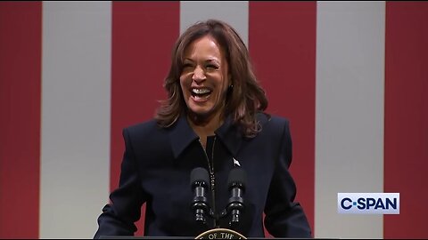 Kamala Laughs Hysterically At Her Profound Words