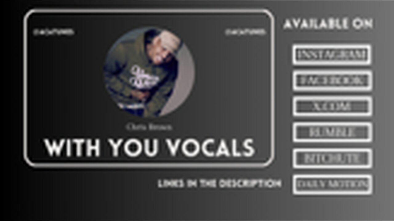 VOCAL MUSIC Chris Brown - WITH YOU Vocals